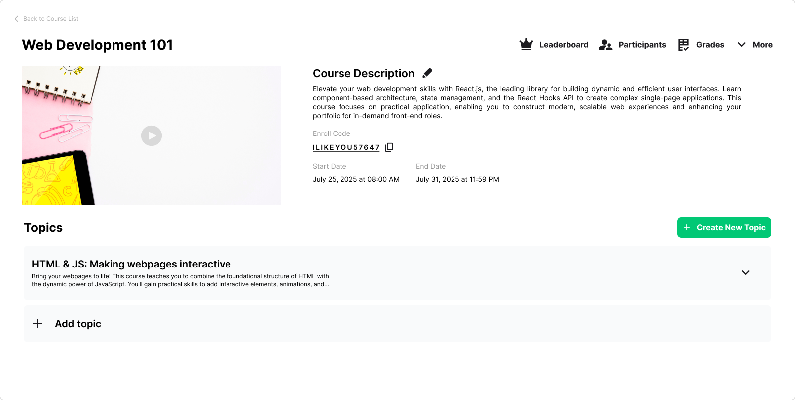 Gamified LMS